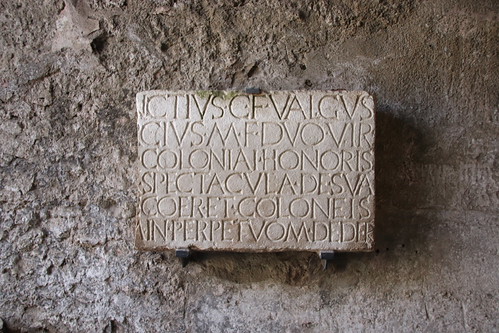 Pompeii Ruins: Latin Inscription at Amphitheater | by Gary Lee Todd, Ph.D.