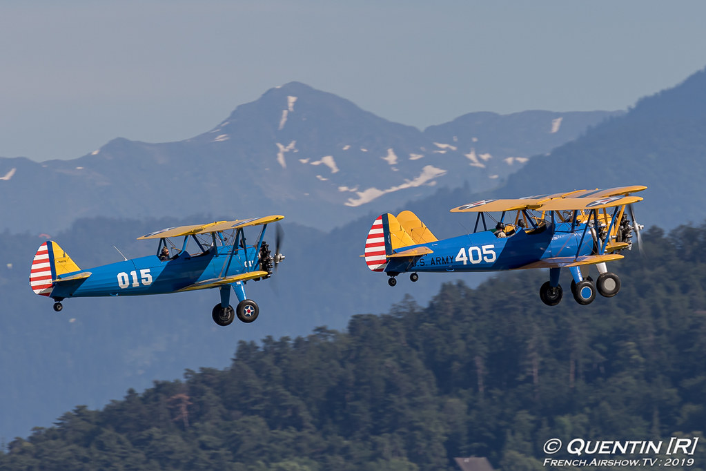 Patrouille Stearman PT-17 Roanne Aeroretro AeroLac Annecy 2019 AÉROLAC photo Canon Sigma France French Airshow TV photography Airshow Meeting Aerien 2019