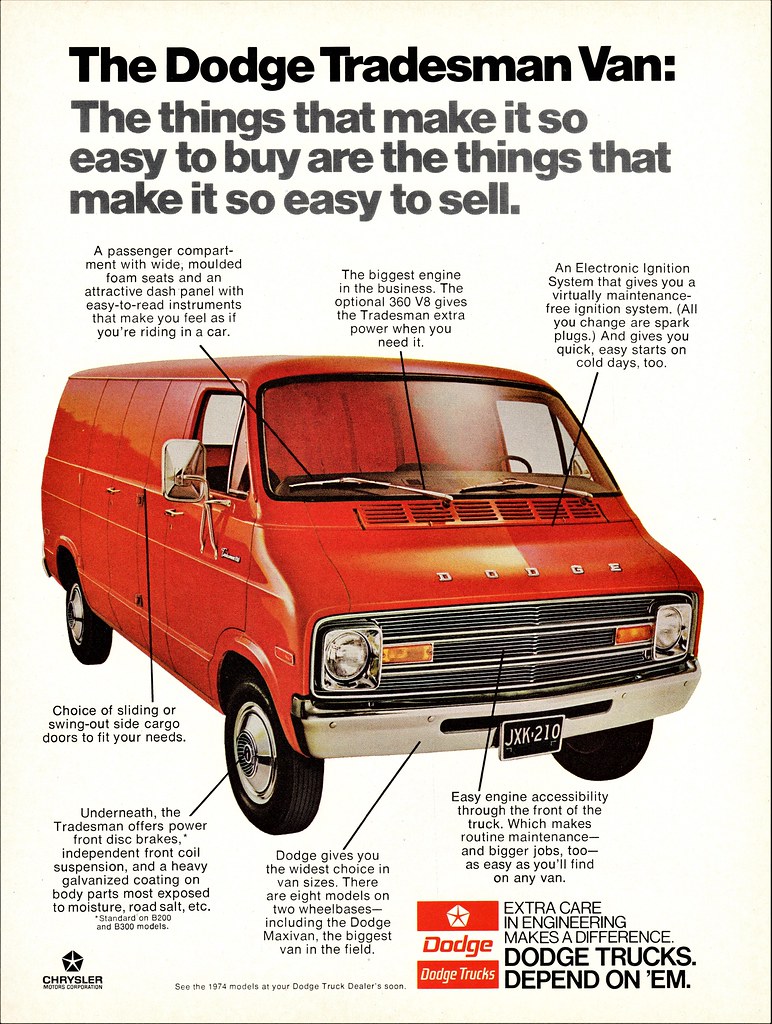 1974 Dodge Tradesman Van | Alden Jewell | Flickr