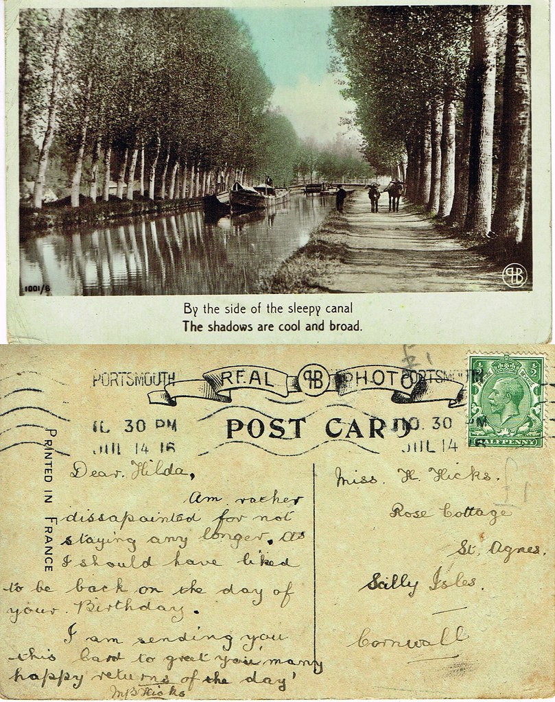 Post Card To Hilda Hicks Rose Cottage St Agnes Scilly I Flickr