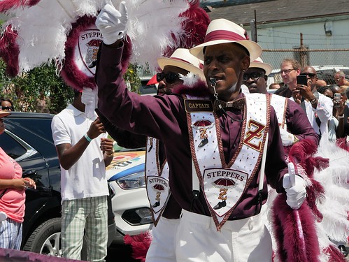 Zulu Steppers in the Satchmo Salute Parade at Satchmo Summer Fest - August 4, 2019. Photo by Louis Crispino.