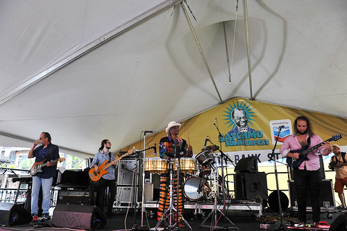 Cryril Neville's Swamp Funk at Satchmo Summer Fest 2019. Photo by Michael E. McAndrew.