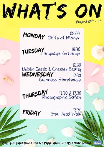 It is a shorter week and we have no classes on Monday due to the bank holiday, nevertheless we are full on our activities ‍♂️ Check out our What's On and join us!