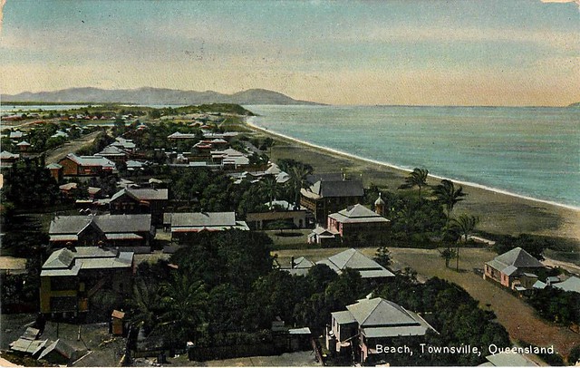 Beach at Townsville, Qld - circa 1910