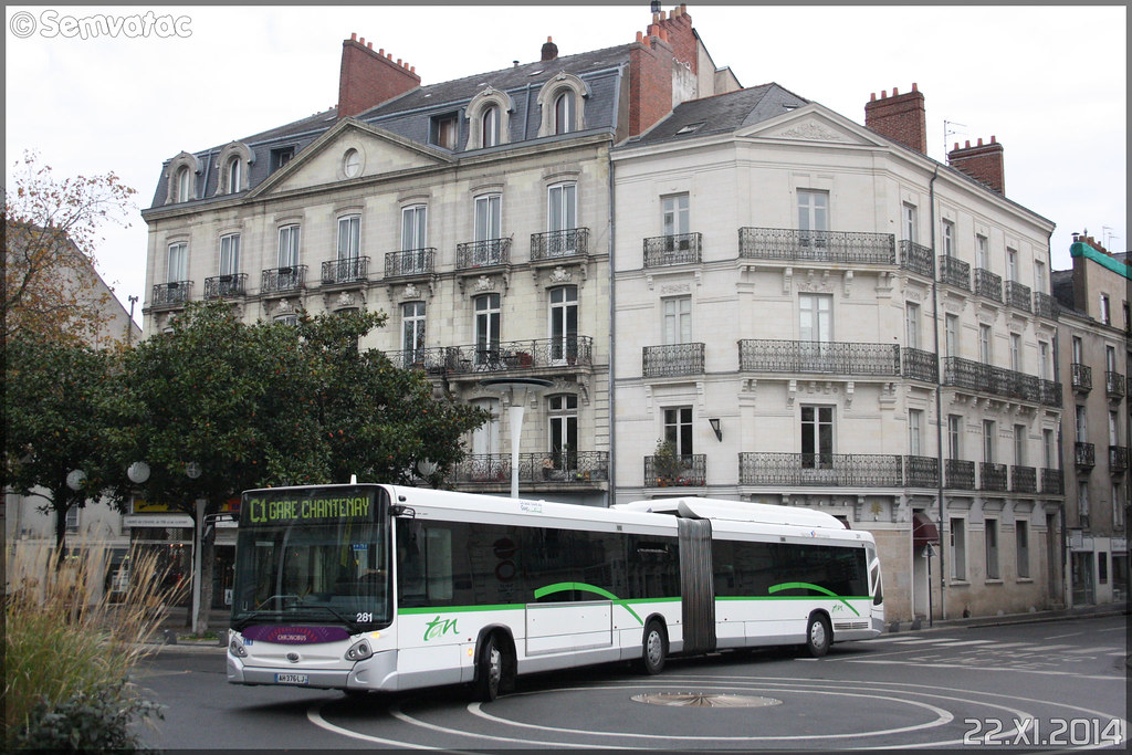 Heuliez Bus GX 427 GNV - Semitan (Société d'Économie MIxte des Transports en commun de l'Agglomération Nantaise) / TAN (Transports en commun de l'Agglomération Nantaise) n°281