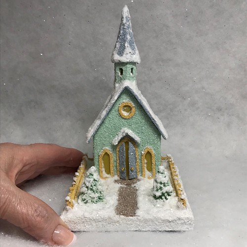 MINI Light Green and Grey Putz Church