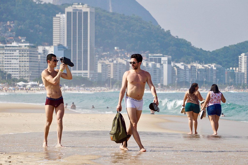 Beach in underwear, Rio de Janeiro, Brasil, alobos life