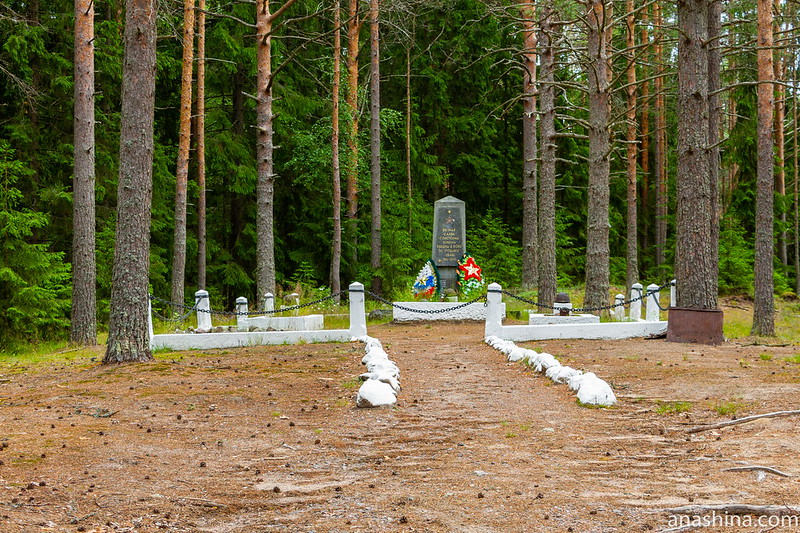 Братская могила советских воинов недалеко от УР Инкиля, Ленинградская область