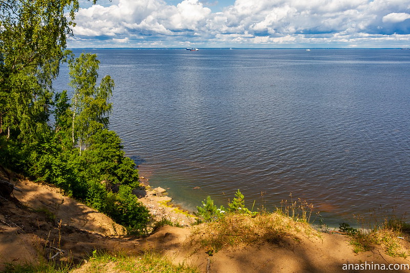 Финский залив, форт "Красная Горка", обрыв
