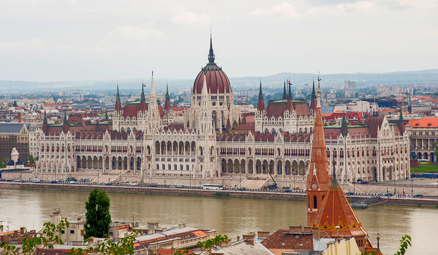 Hungarian Parliament - Danube in Foreground