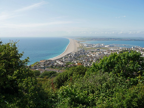 Chesil Beach from The Heights