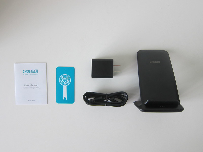 Choetech 15W Wireless Charger Stand - Box Contents