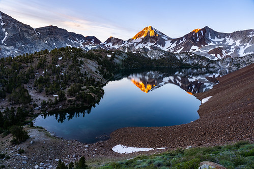 lakedorothy sierras sierramountains mountain lake anseladams wilderness reflection sunrise