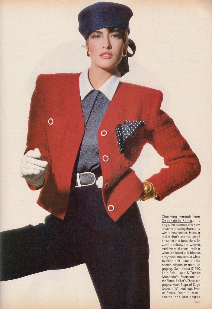 Vogue editorial shot by Irving Penn 1986 | Tatjana Patitz ...