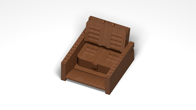 Third-Row Seat Mechanism - Rear Facing (reddish brown)