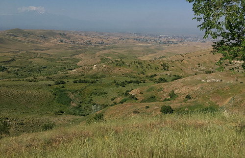armenia caucuses mountain nature composition landscape geghard travel green grass grassland valley sky