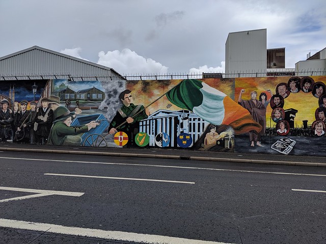 Irish Republican mural West Belfast, Northern Ireland