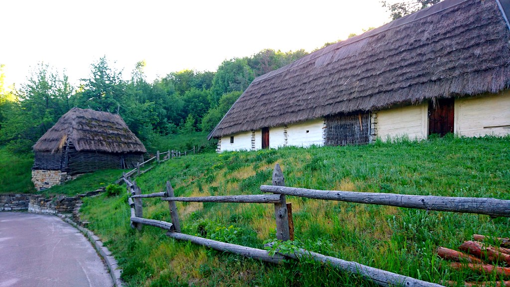Ukrainian old fashioned houses