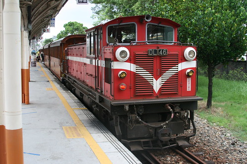 Alishan Forest Railway 7th generation in Jiayi.Sta, Jiayi, Taiwan / Aug 11, 2019