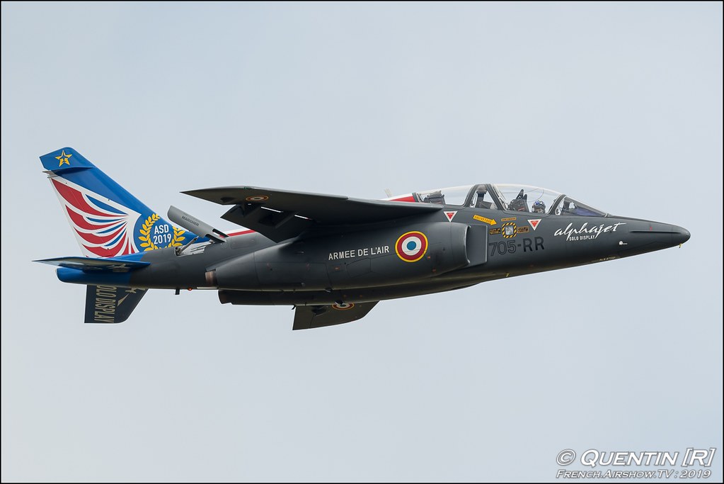 Alphajet Solo Display Meeting Aerien BA-120 Cazaux FOSA meeting de l'air Canon Sigma France French Airshow TV photography Airshow Meeting Aerien 2019