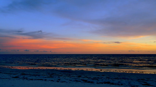 sunset clouds fort myers beach fl florida