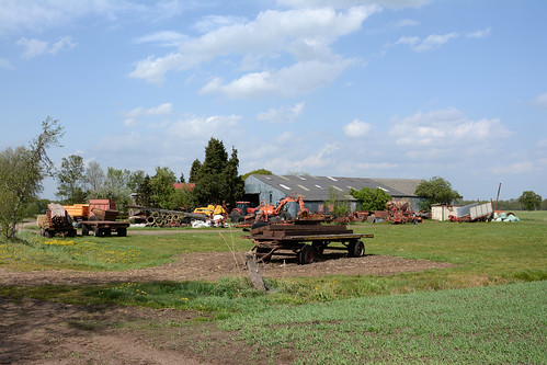 jacobspad ruinendewijk uithuizenhasselt camino walkingtour farm agriculture tractor combine zichtmachine drenthe