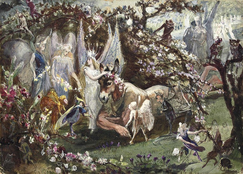 John Anster Fitzgerald (1819-1906) - Titania and Bottom from William Shakespeare's 'A Midsummer-Night's Dream'