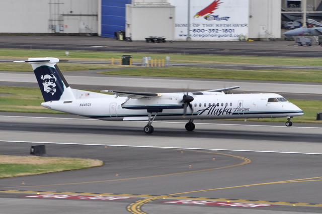 Alaska Airlines (Horizon Air) - Bombardier (De Havilland Canada) DHC-8-402Q (Dash 8 / Q400) - N446QX - Portland International Airport (PDX) - June 3, 2015 6 039 RT CRP