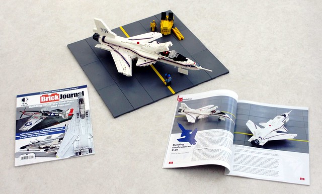 X-29A featured in BrickJournal