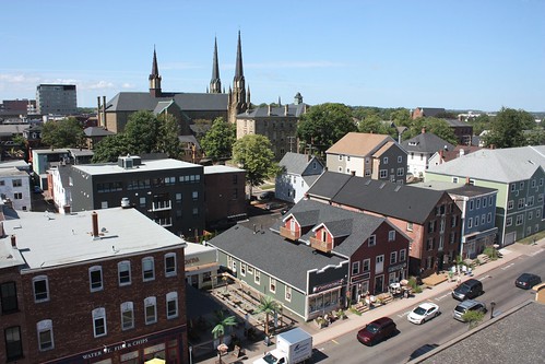 charlottetown pei canada city view buildings street downtown