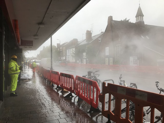 Cowley Road Repaving with Mist