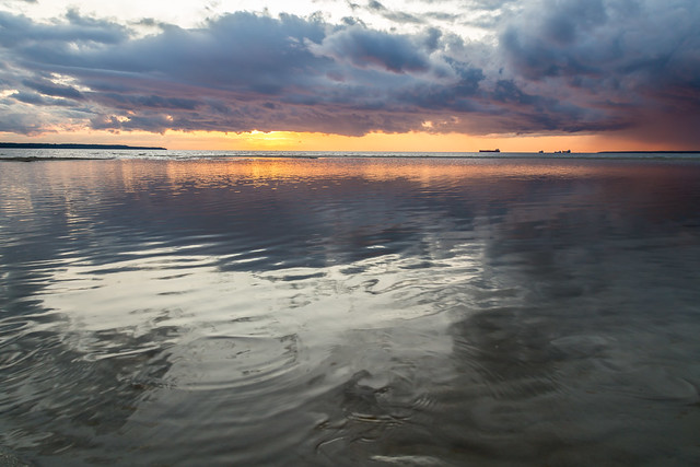Cloudy Sunset Over Tallinn Bay