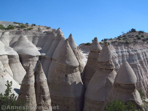 Rock formations in Kasha-Katuwe Tent Rocks National Monument, New Mexico