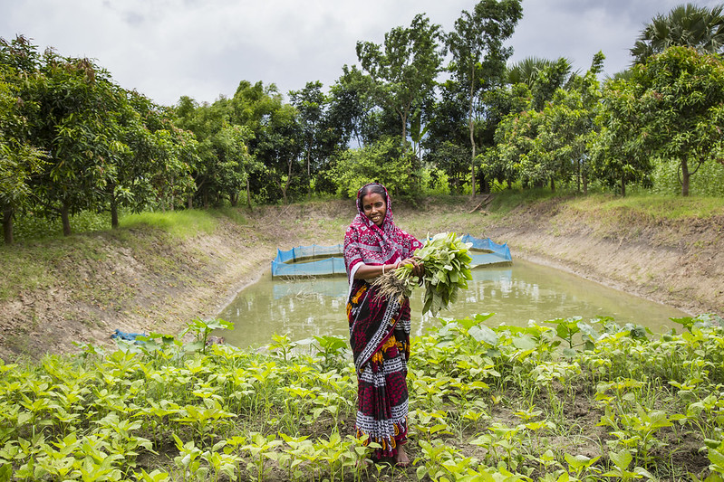 Women like Jayanti, of Bangladesh, are building on their success as fish farmers. Photo by Noor Alam, WorldFish