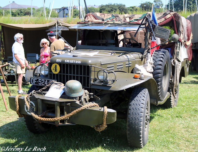 DODGE WC 52 RECONSTITUTION CAMP US ARMY 1944 A CARANTEC