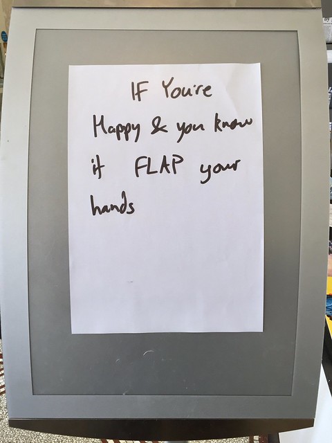 If you're happy & you know it FLAP your hands