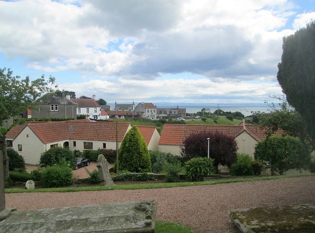 aUpper Largo and sea from Kirkyard