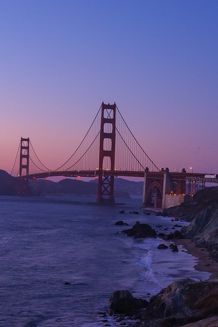 Blue Hour at the Golden Gate.