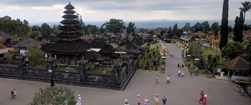 Besakih :  The biggest temple in Bali located at Slope of Mount Agung