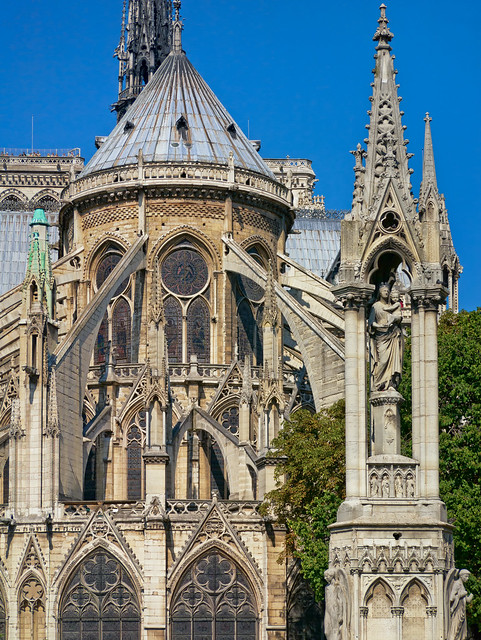 Notre Dame de Paris, Paris, Ile-de-France, France.