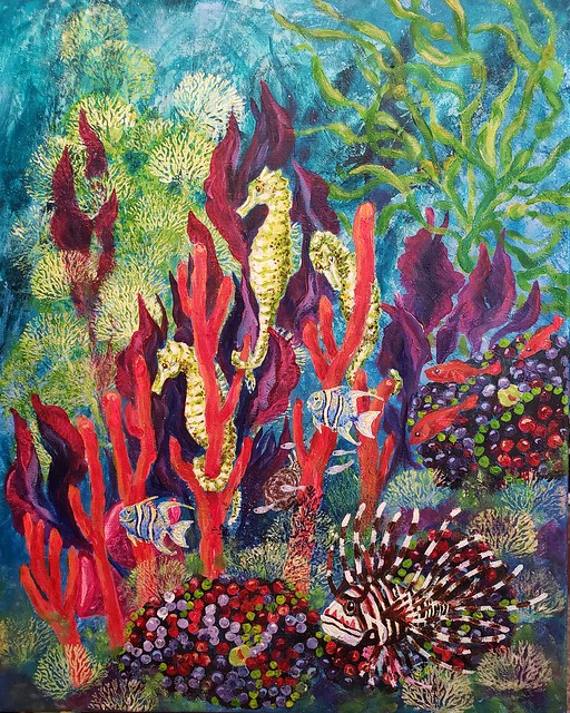 Reefers - acrylic on canvas