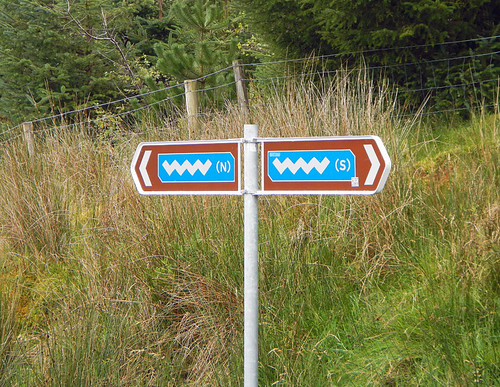 Sign for the Wild Atlantic Way at Glengesh in Donegal, Ireland