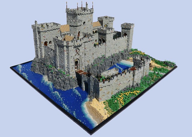 Erkende bunker Balehval Enormous LEGO castle dominates the shoreline - The Brothers Brick | The  Brothers Brick