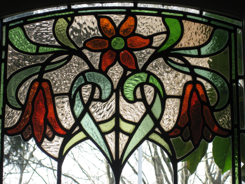 Detail Of The Art Nouveau Stained Glass Windows Of The Dra… Flickr