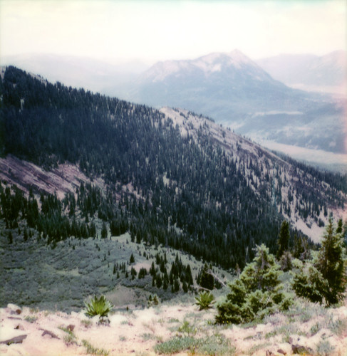 crestedbutte mountain landscape view rmbl gothic colorado film instant polaroid sx70