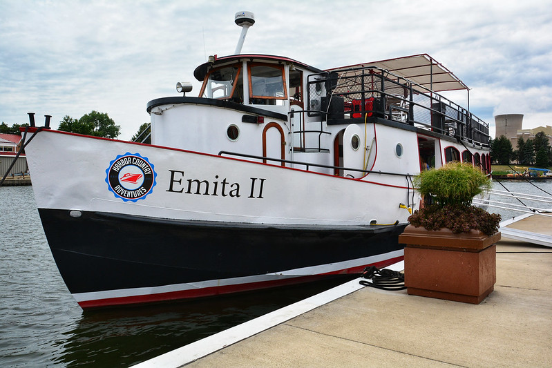 Emita II moored at Michigan City, Indiana