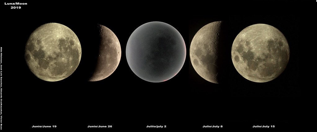 Cinco capturas en el mismo giro lunar.