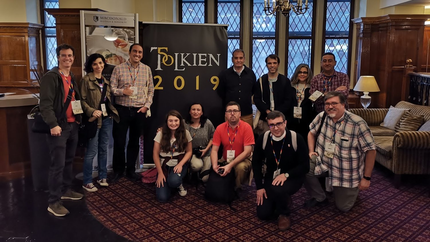The STE delegation with other friends from Spain also attending Tolkien 2019
