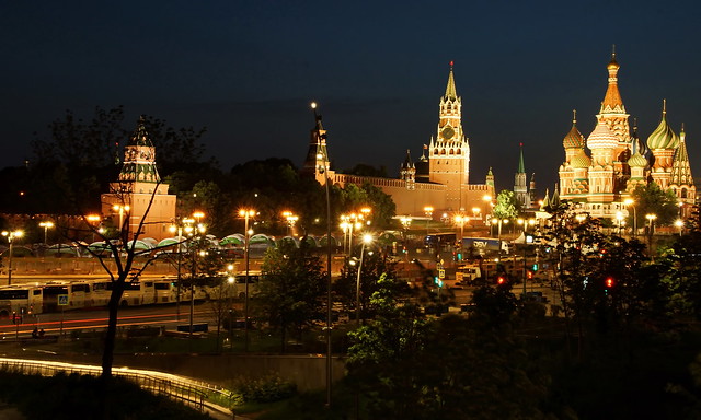 Kreml – Moskau und Basilius-Kathedrale