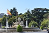 The Cibeles fountain seen from behind